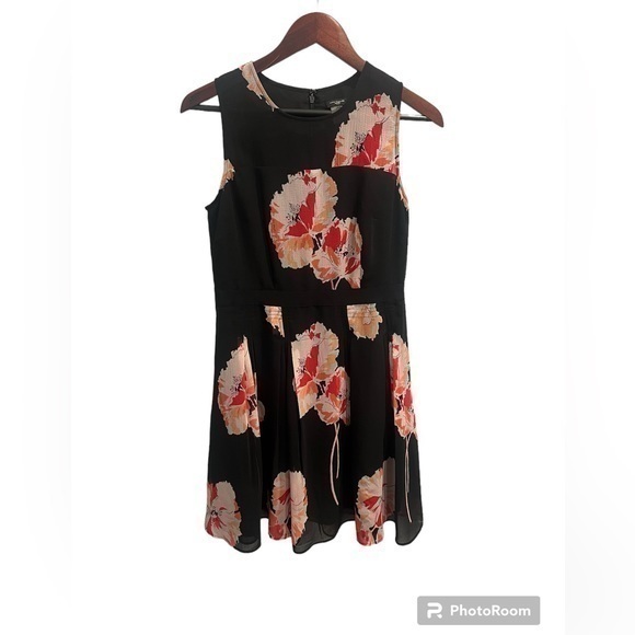 Ann Taylor Chiffon Floral Dress Size 6P - Picture 1 of 7